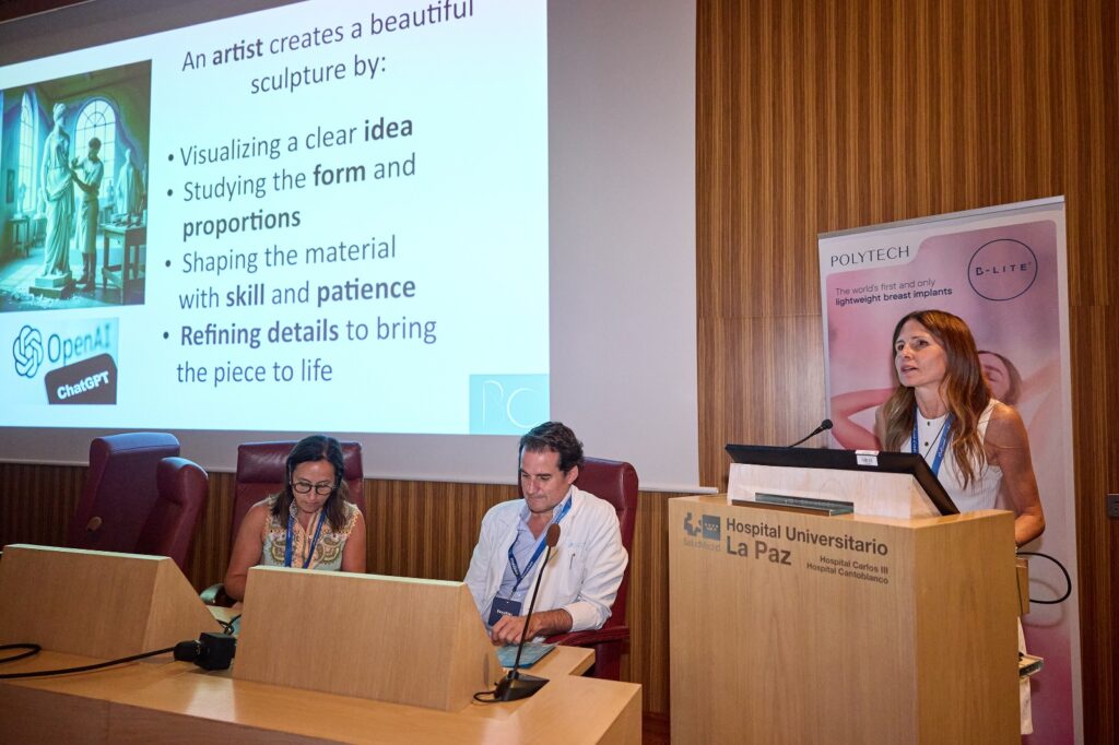 Especialistas en cirugía estética y reconstructiva compartiendo conocimientos durante la jornada científica